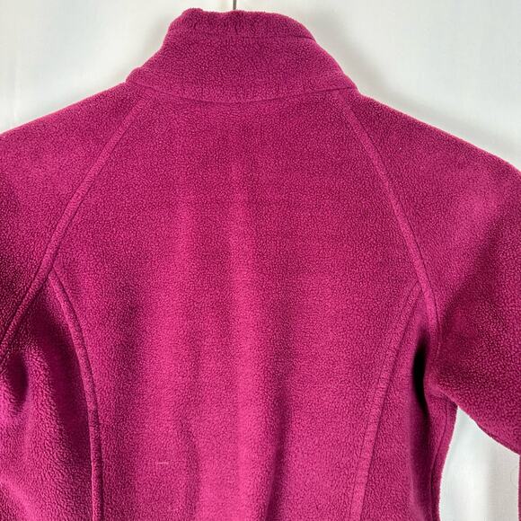 Columbia Girls Full Zip Up Benton Fleece Pink Jacket Size M Thermal Cozy Warm - Picture 6 of 9